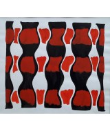 Anthony Benjamin - Untitled Abstract in black and red