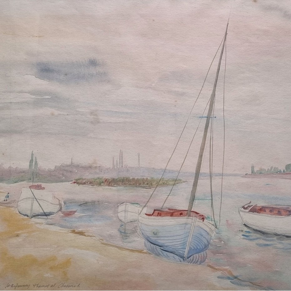 Hubert Arthur Finney - Thames at Chiswick