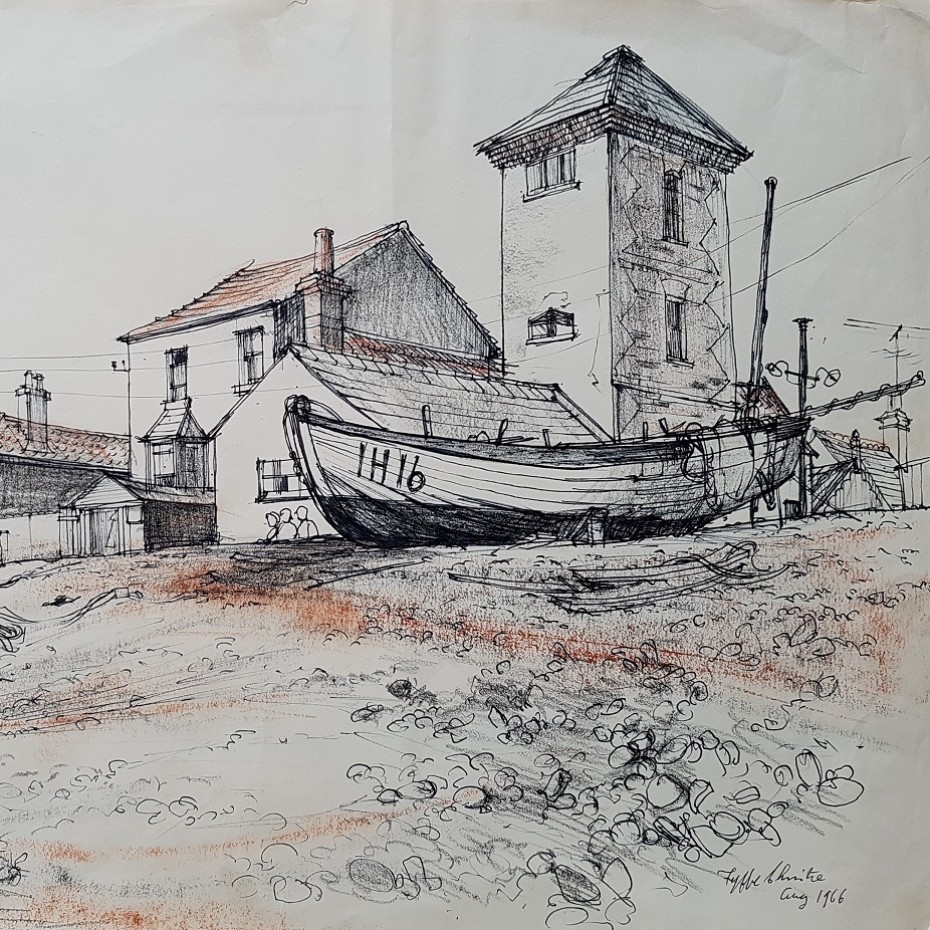 Fyffe Christie - Houses and Boat, Aldeburgh