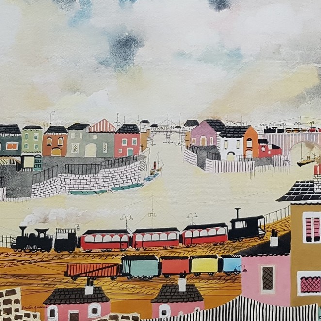 John Preston Goddard - Train and Seaport