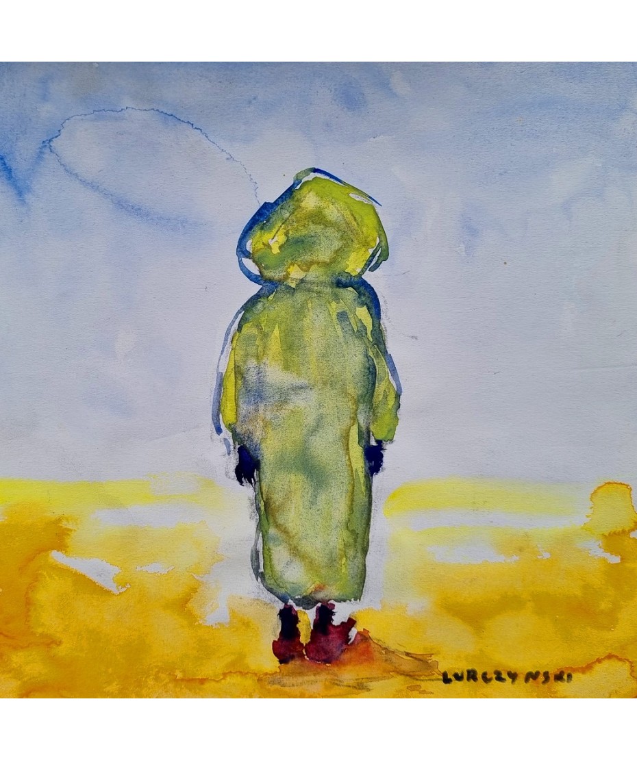 Mieczyslaw Lurczynski - Figure in the Desert