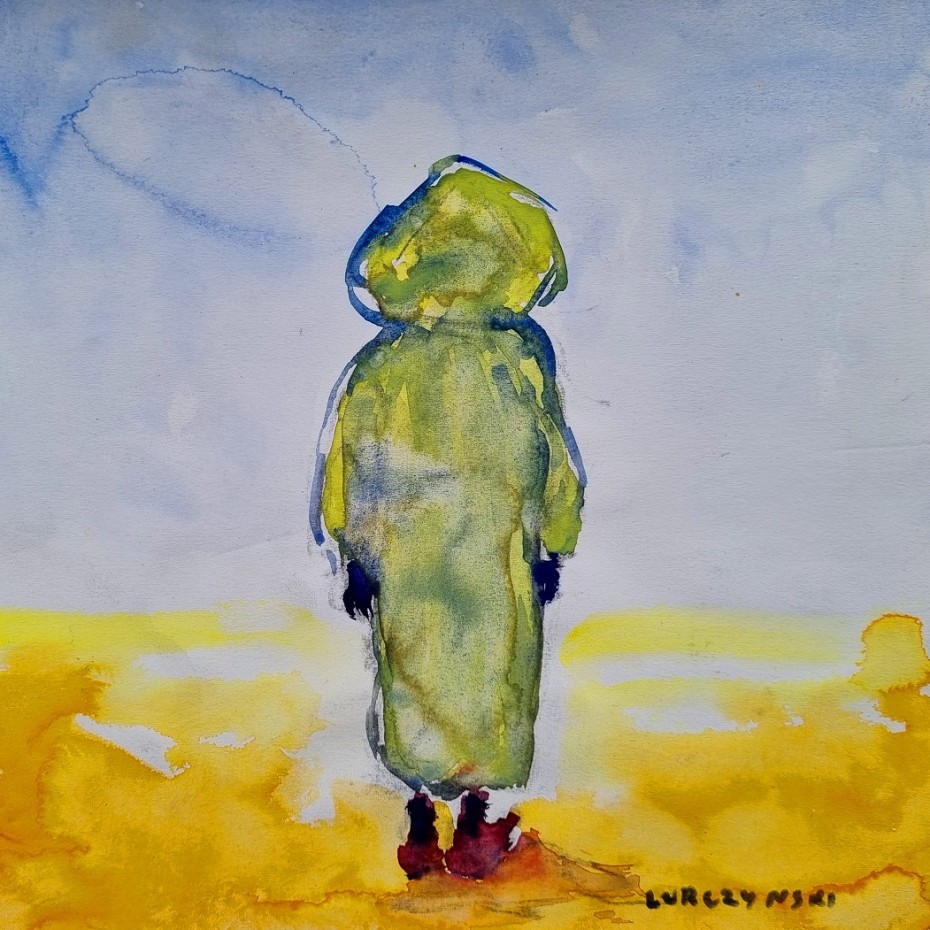 Mieczyslaw Lurczynski - Figure in the Desert